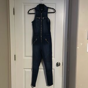 Bebe denim jumpsuit